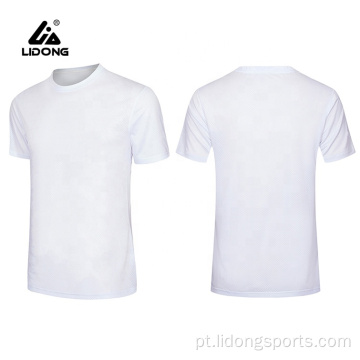 T-shirt de secagem rápida da forma em branco de Lidong